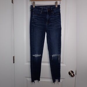American Eagle Ne(x)t Level Stretch Distressed Super Hi-Rise Jegging size 4R